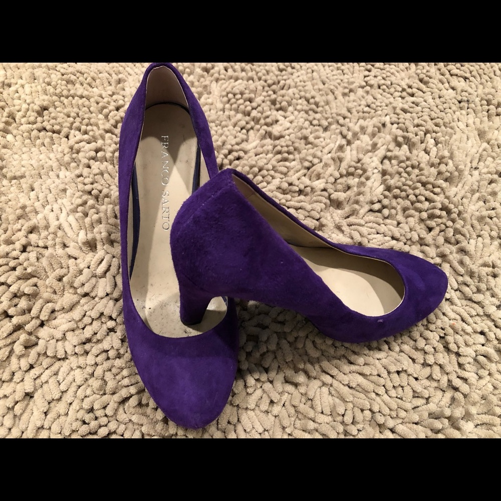 Franco Sarto Purple Velvet Pumps